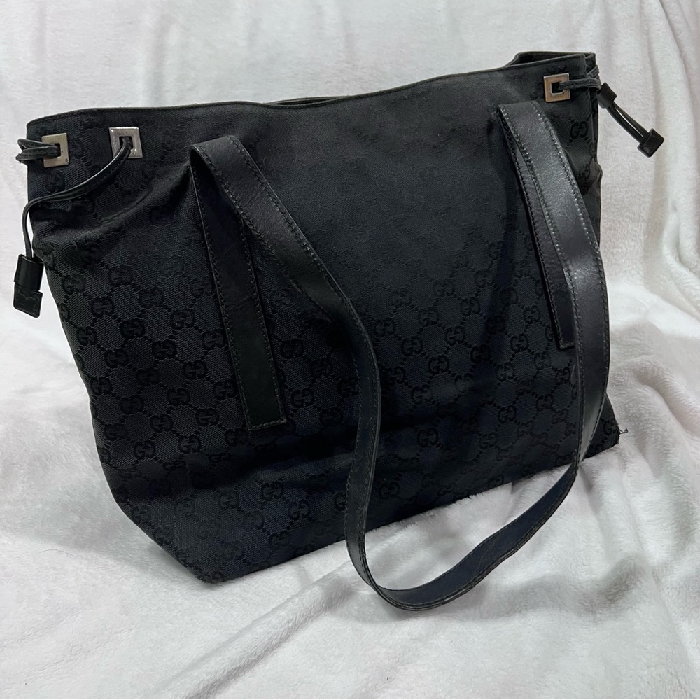 Black Gucci Mono Tote - Picture 4 of 13